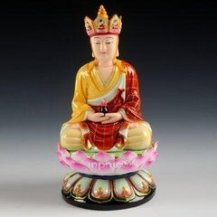 INPHIC-佛像 11吋五彩全蓮地藏 佛像 陶瓷工藝品佛像
