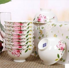 INPHIC-創意家居景德鎮餐具碗骨瓷米飯碗湯碗套裝釉中彩餐飲爐用具