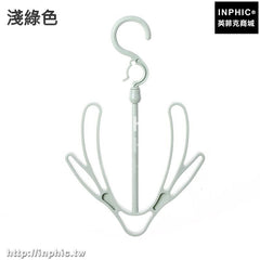 INPHIC-陽臺曬鞋架尿布晾曬衣架防風晾曬架掛鉤多用途收納架掛鞋子晾鞋架-淺綠色五入