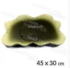 INPHIC-精品陶製荷葉造型茶船排水式茶盤 古陶器陶瓷茶海
