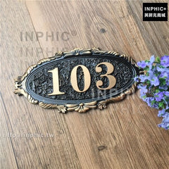 INPHIC-賓館門牌仿古家用酒店復古包廂壓克力社區