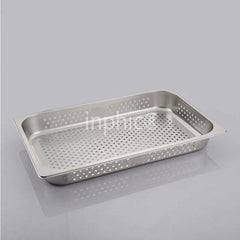 INPHIC-餐爐餐具自助餐爐帶孔配件份數盤一分一沖孔盤美式食物盤