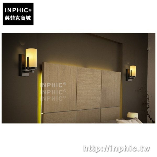 INPHIC-美式蠟燭簡約壁燈床頭燈仿古燈具現代鄉村臥室led客廳飯店