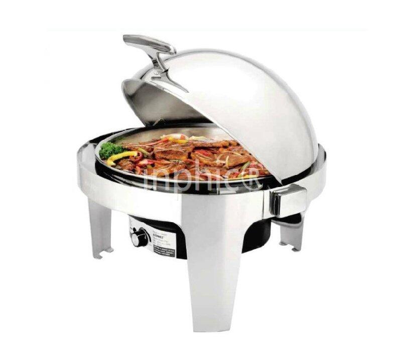 INPHIC-不鏽鋼自助餐爐具圓形翻蓋保溫控溫電加熱