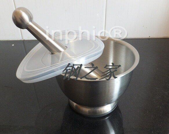 INPHIC-不鏽鋼搗蒜器搗藥盅研磨器搗藥罐壓蒜器食物粉碎器大款