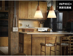 INPHIC-現代餐廳吊燈客廳木質簡約吧臺北歐廚房實木