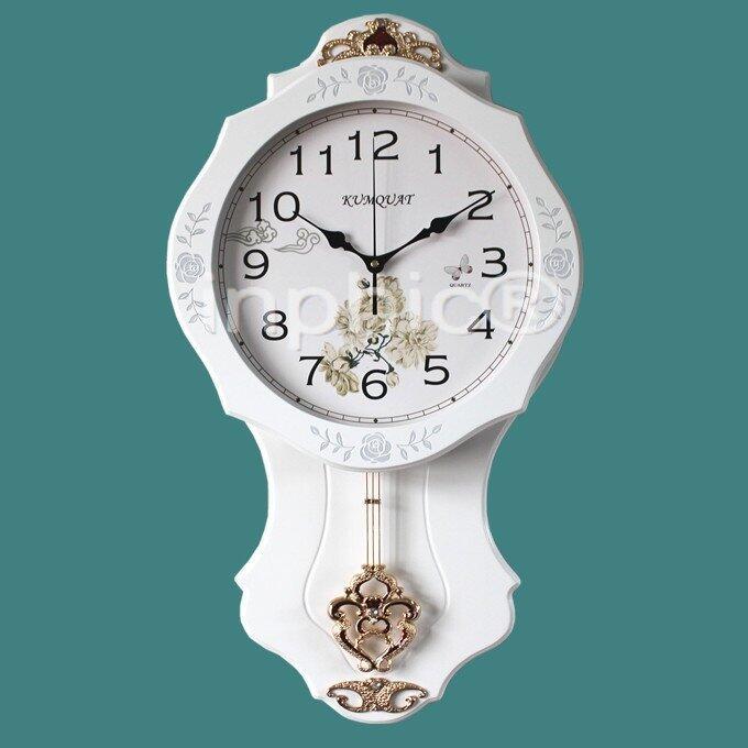 INPHIC-田園靜音表客廳歐式掛鐘創意時鐘大型石英鐘