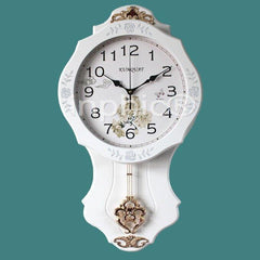 INPHIC-田園靜音表客廳歐式掛鐘創意時鐘大型石英鐘