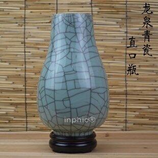 INPHIC-珍藏開片直口花瓶 花插手工復古 古玩古董簡約陶瓷器