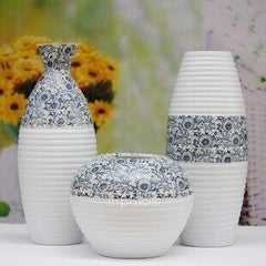 INPHIC-歐式家居裝飾品現代工藝品擺飾陶藝三件套陶瓷花瓶擺設品