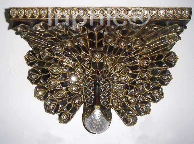 INPHIC-歐式客廳裝飾擺飾傢俱飾品動物裝飾孔雀壁掛