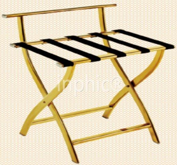 INPHIC-行李架 客房置物架 高檔箱包架 儲物架整理架 鏡金 （鈦金）