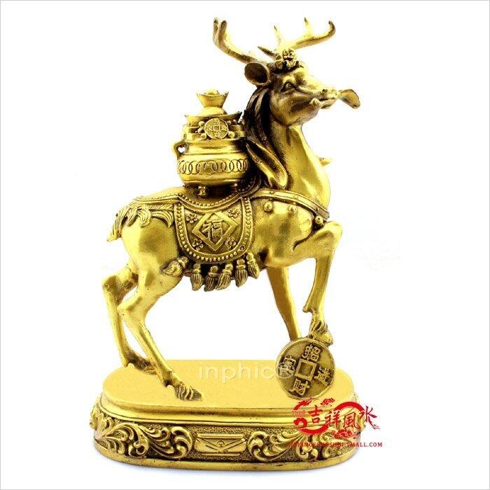 INPHIC-開光壽鹿獻寶擺件屬牛開運寶物吉祥物