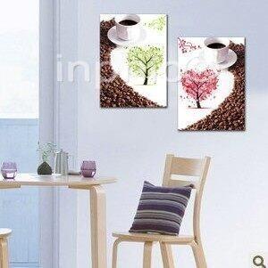 INPHIC-無框畫現代客廳餐廳裝飾畫壁畫 版畫幸福樹咖啡物語