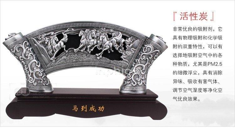 INPHIC-活性炭雕工藝品 馬到成功碳雕擺飾 朋友的