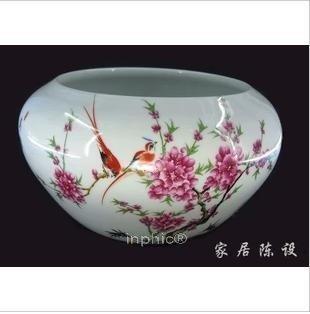 INPHIC-水點桃花缸 魚缸 景德鎮陶瓷 工藝品