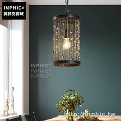 INPHIC-鄉村水晶吊燈美式客廳餐廳流蘇吊燈工業復古