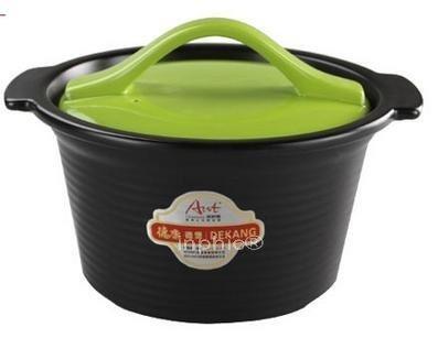 INPHIC-陶瓷湯煲砂鍋燉鍋湯鍋燉煲2.6L瓷煲（綠色蓋）