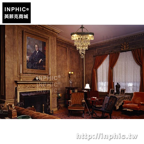 INPHIC-吊燈復古水晶燈飾臥室美式客廳餐廳
