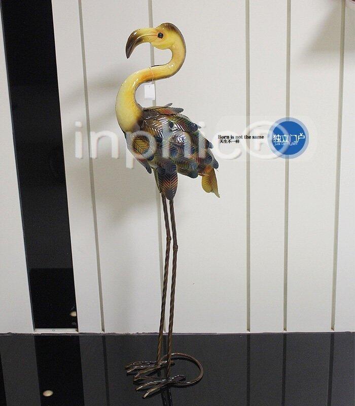 INPHIC-歐式美式別墅客廳擺飾鐵藝火烈鳥田園家居裝飾品