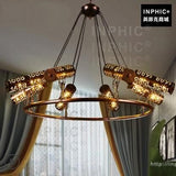 INPHIC-吊燈酒吧網咖裝飾鐵藝懷舊餐廳loft燈具美式工業風複古