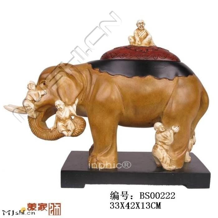 INPHIC-東南亞傢俱擺飾家居飾品泰國大象工藝品瞎子摸象