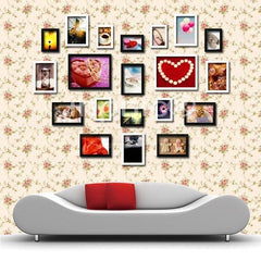 INPHIC-浮圖心形相框牆照片牆相片牆創意家居組合相框送柯達照片