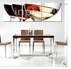 INPHIC-餐廳裝飾畫三聯畫現代簡約無框畫紅酒杯時尚