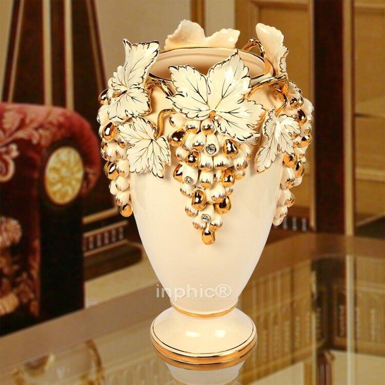 INPHIC-新款頂級葡萄歐式花瓶 陶瓷家居飾品瓷器插花花器