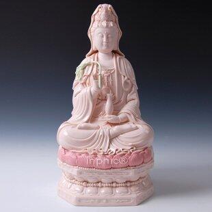 INPHIC-觀世音 佛像 供奉 18吋坐古蓮觀音 瓷器 德化窯