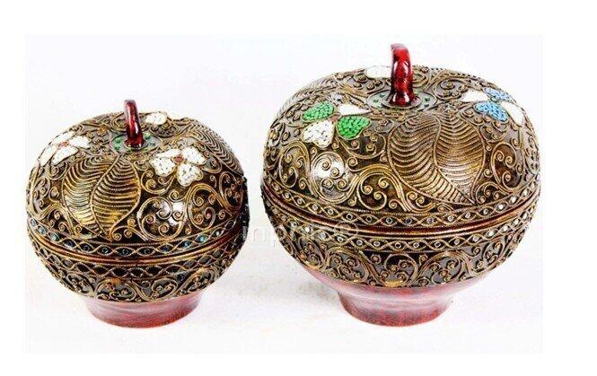INPHIC-東南亞 家居飾品 泰國風格 擺飾 工藝品 首飾盒 蘋果 個