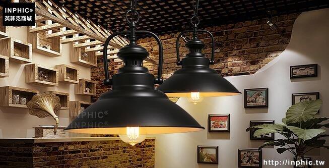 INPHIC- 工業風復古鐵藝酒吧咖啡美式燈餐廳鍋蓋吧臺設計師吊燈-I款