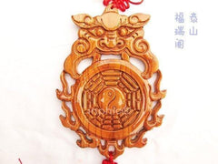 INPHIC-宗教 開光獸頭桃木八卦鏡掛件獸頭桃木鏡虎頭桃木八卦鏡化解衛生間煞氣