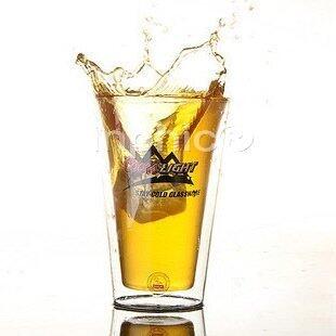 INPHIC-玻璃杯子雙層 透明果汁啤酒杯 寬口耐熱水杯隔熱大容量