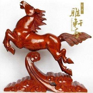 INPHIC-紅木工藝品木雕風水擺飾 生肖40雲頭馬 裝飾品