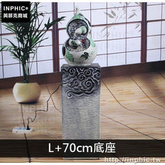 INPHIC-辦公室家居葫蘆流水噴泉 大型加濕器擺飾工藝品落地中式-L70cm底座