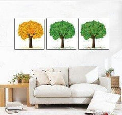 INPHIC-客廳無框畫 裝飾畫 臥室 壁畫 現代時尚三聯畫蘋果樹