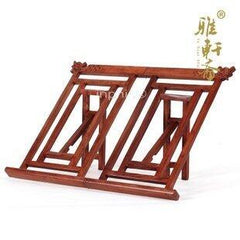 INPHIC-折疊紅木畫冊架 文房雕龍臨帖架 紅酸枝字帖架 書畫架