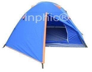 INPHIC-2人雙層雙開門帳篷防潮墊帳篷燈 壓膠帳篷 防水效果超好