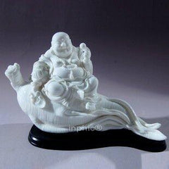 INPHIC-彌勒笑佛 陶瓷工藝品 彌勒像壽禮 漢白玉瓷樂人生