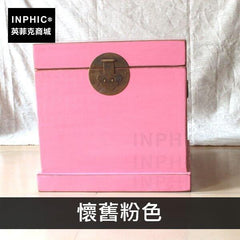 INPHIC-茶幾沙發創意中式簡約居家松木-懷舊粉色
