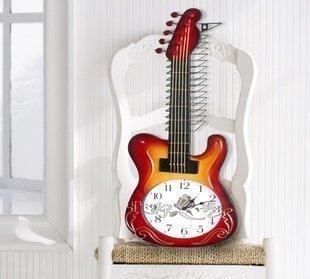 INPHIC-CD架 掛鐘 吉他掛鐘  個性掛鐘 多功能掛鐘