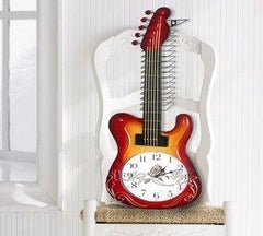 INPHIC-CD架 掛鐘 吉他掛鐘  個性掛鐘 多功能掛鐘