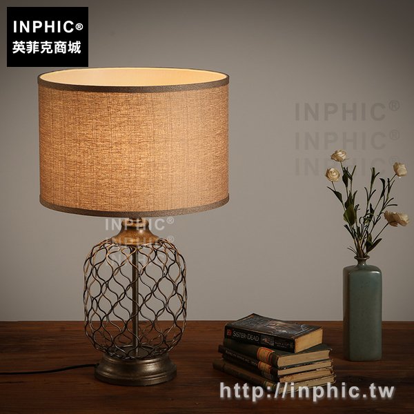 INPHIC-布質書桌簡約檯燈現代客廳復古臥室床頭燈美式