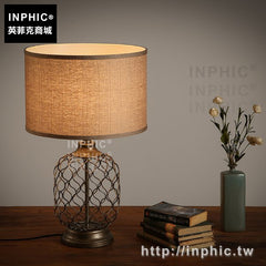 INPHIC-布質書桌簡約檯燈現代客廳復古臥室床頭燈美式