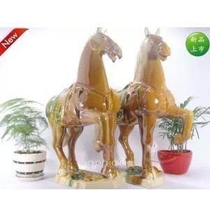 INPHIC-鳳凰于飛 唐三彩大馬時尚家居飾新房擺設件陶瓷工藝