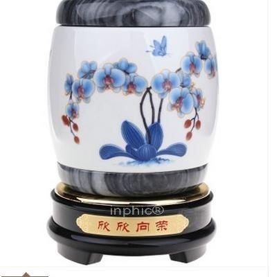 INPHIC-中國開運石青花瓷旋轉筆筒 欣欣向榮 高檔陶瓷外事