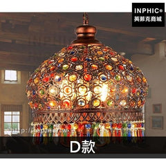 INPHIC-東南亞美式咖啡廳餐廳復古臥室吊燈波西米亞鐵藝-D款