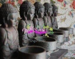 INPHIC-田園風格蠟燭臺裝飾品 情人節心中佛