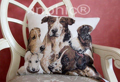 INPHIC-錦繡 法國進口高端奢適品靠墊套進口狗的家族